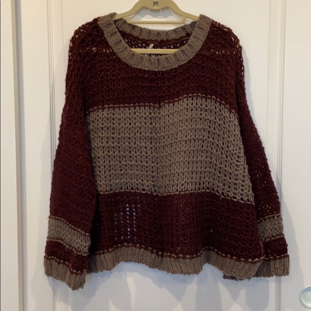 FREE PEOPLE STRIPED SWEATER